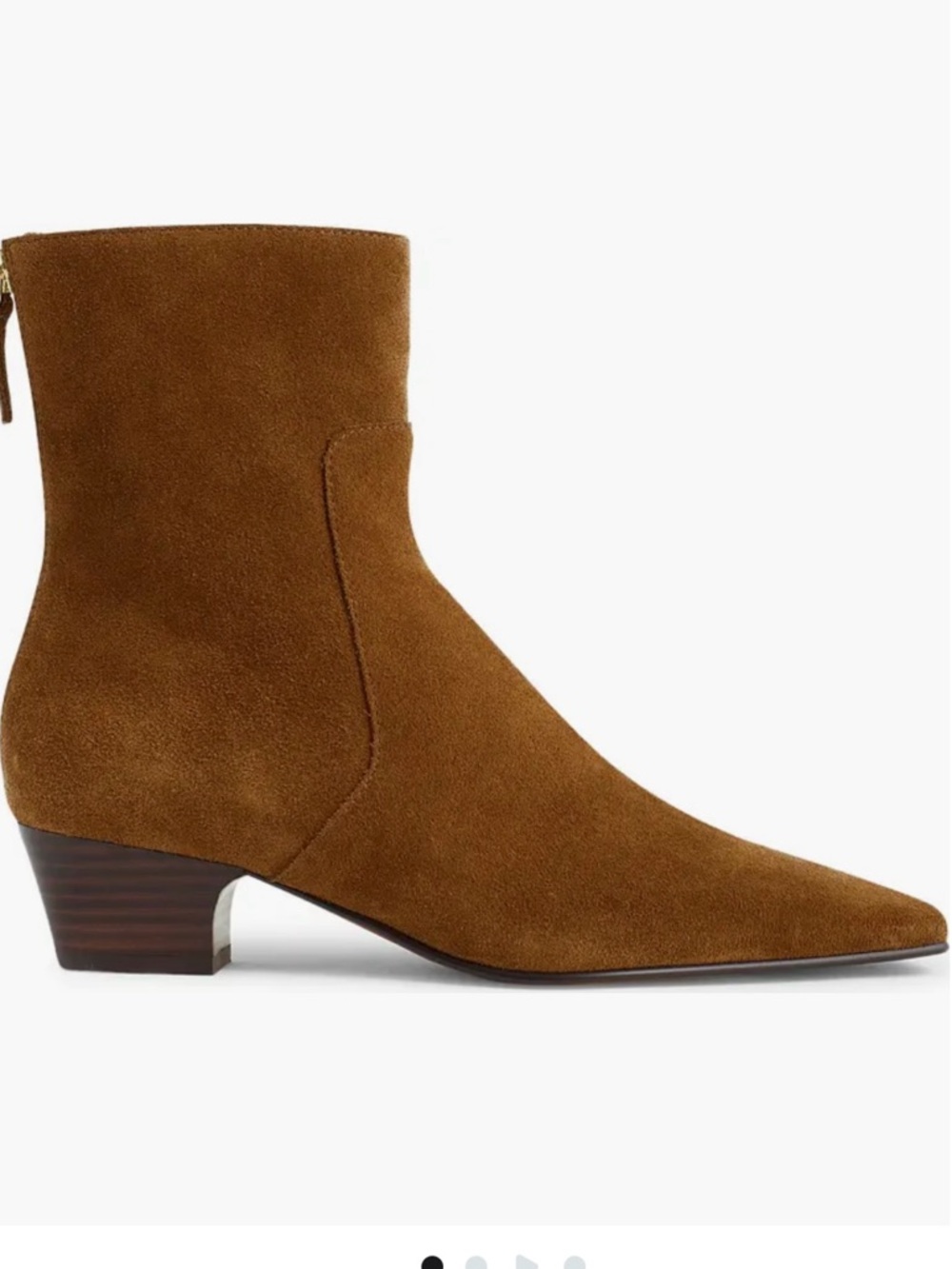 Madewell The Lexie Ankle Bootie size 7.5 in warm chestnut